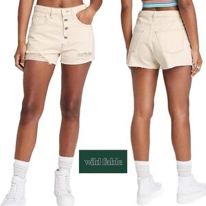 WILD FABLE Women's Super-High Rise Cut-Off Jean Shorts - Size 4